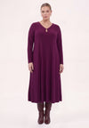 Dress midi uni dolce - Violet