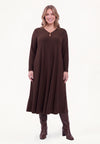 Dress midi UNI DOLCE - brown