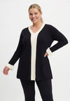 Tunic flare LINEA - black 