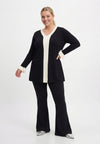 Tunic flare LINEA - black 