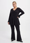 Tunic wide bottom UNI DOLCE - black 