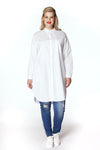 Tunic blouse cotton - white 