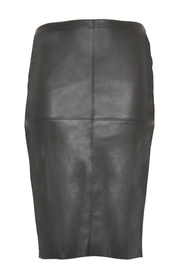 Skirt fake leather binding - black  - #4