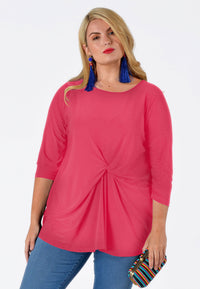 Shirt knotted DOLCE - pink - #1