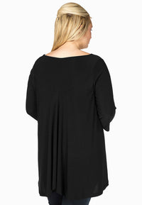 Shirt wide pleat back DOLCE - black - #3