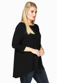 Shirt wide pleat back DOLCE - black - #1