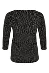 Shirt relax dropped neck DOTS - black - #3