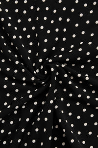 Shirt relax dropped neck DOTS - black - #5