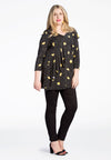 Shirt flare frill LEMON - black - #2