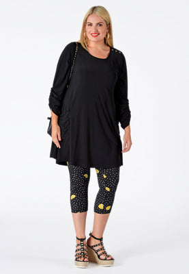 Legging 7/8 LEMON - black  - #2