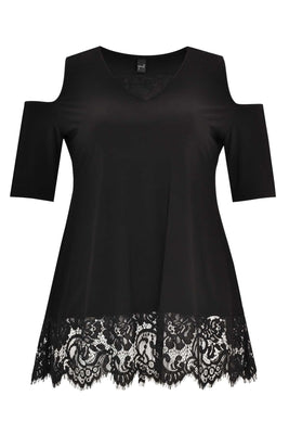 Tunic flare lace DOLCE - black  - #4