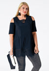 Tunic flare lace DOLCE - blue