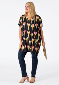 Shirt-tunic wide ICECREAM - black - #2