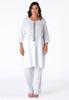 Dress beaded LINEN - white  - #2