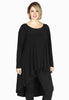 Tunic longer back DOLCE - black 