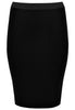 Skirt zip midback crèpe - black  - #4