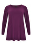 Shirt flare long sl DOLCE - purple  - #4