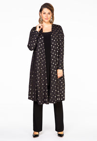Cardigan GOLD DOTS - black - #2