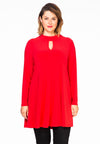 Tunique wide bot cut-out dolce - Rouge