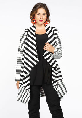 Cardigan STRIPE MIX - white  - #1