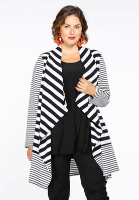 Cardigan STRIPE MIX - blue - #1