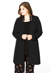 Blazer v-neck collar interlock - black 