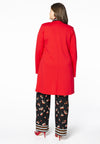 Blazer v-neck collar interlock - red - #3
