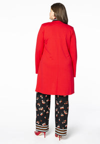 Blazer v-neck collar interlock - red - #3