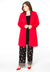 Blazer v-neck collar interlock - red - #2