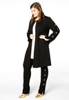 Cardi-jacket button INTERLOCK - black - #2