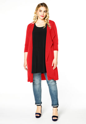 Cardigan 3/4 sleeve DOLCE - red  - #2