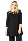 Tunic wide bot frill COCO - black 