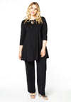 Tunic wide bot frill COCO - black - #2