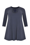 Tunic wide bot frill COCO - blue - #4