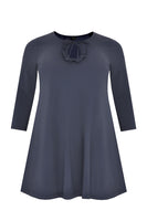 Tunic wide bot frill COCO - blue - #4