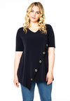 Tunic flare crossoverlay DOLCE - blue