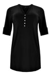 Tunic grandad collar DOLCE - black - #4