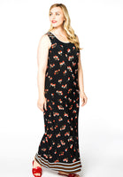 Dress long CHERRY - black  - #1