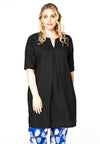 Tunic pleat LINEN - black 