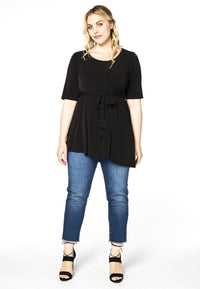 Shirt asym bottom DOLCE - black - #2