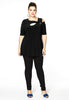 Tunic flare asymmetric DOLCE - black  - #2