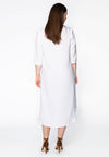 Blouse long ruffled LINEN - white - #3