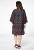 Dress wide sleeves HEART - black  - #3