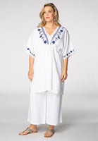 Blouse embroidered LINEN - white  - #2