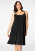 Dress spaghetti straps DOLCE - black 