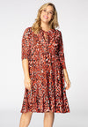 Robe à volants red leo - Rouge