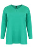 Pullover V basic - green  - #4