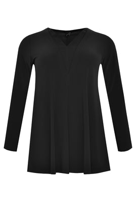 Tunic DOLCE flare v-neck - black  - #4