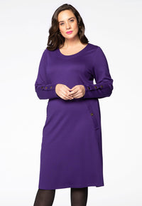 Dress INTERLOCK pockets - purple - #1