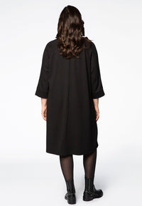 Dress INTERLOCK collar - black - #3